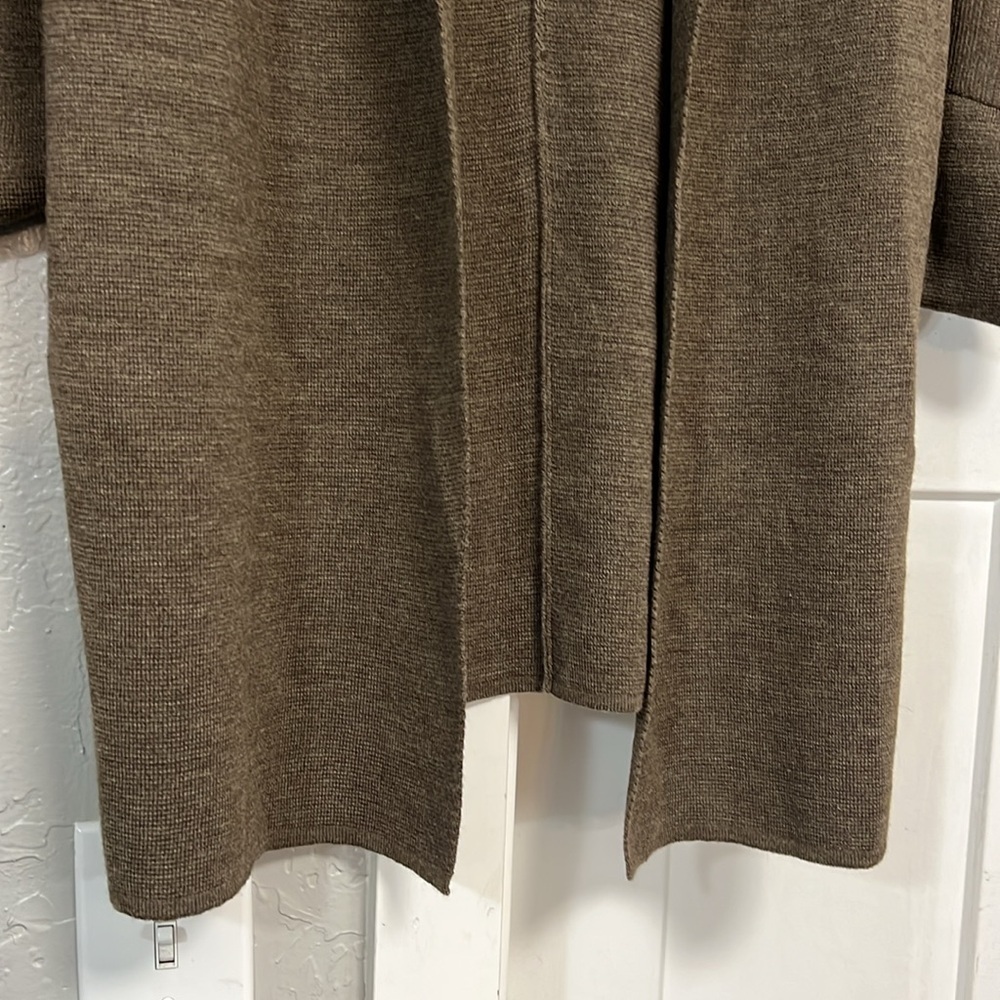 Wool Sibin Linnebjerg Evi Anthracite Kimono Cardigan Medium View 4